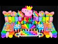 Rainbow Peppa Pig Slime 🐷🌈 Mixing Random Makeup Things Into Slime ASMR ✨ ASMR for Sleep