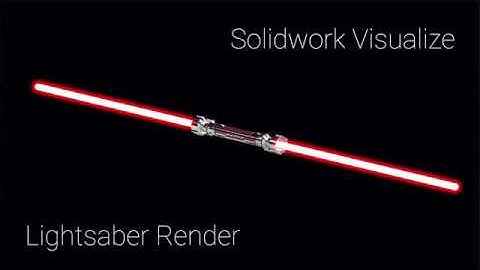 Solidworks Visualize Dual Blade Lightsaber
