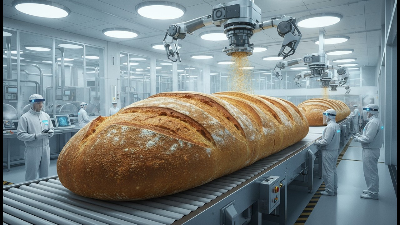 Bread Production Line | From Wheat Grain to Fresh Loaf - YouTube