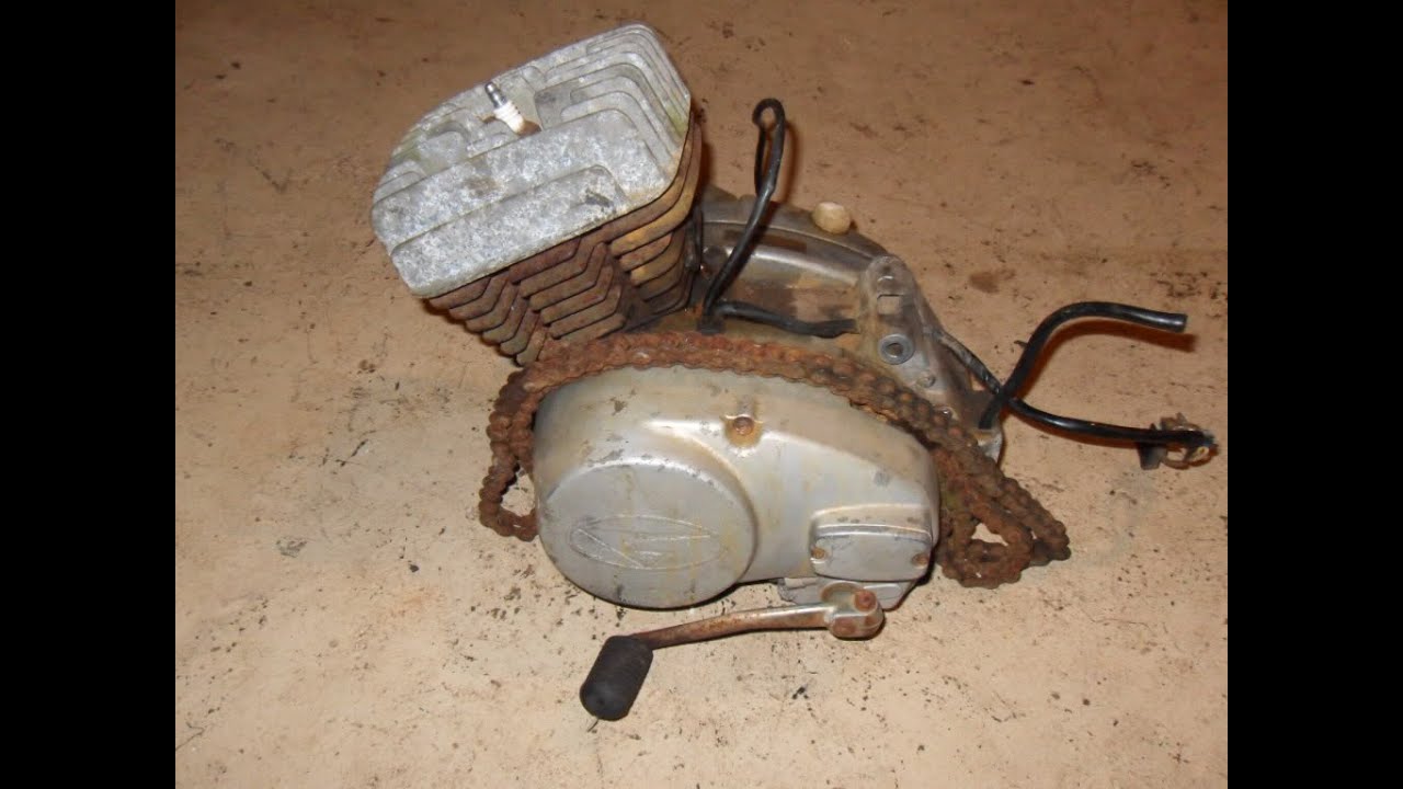 1974 Indian ME100 MX Dirt Bike Engine by Fuji YouTube