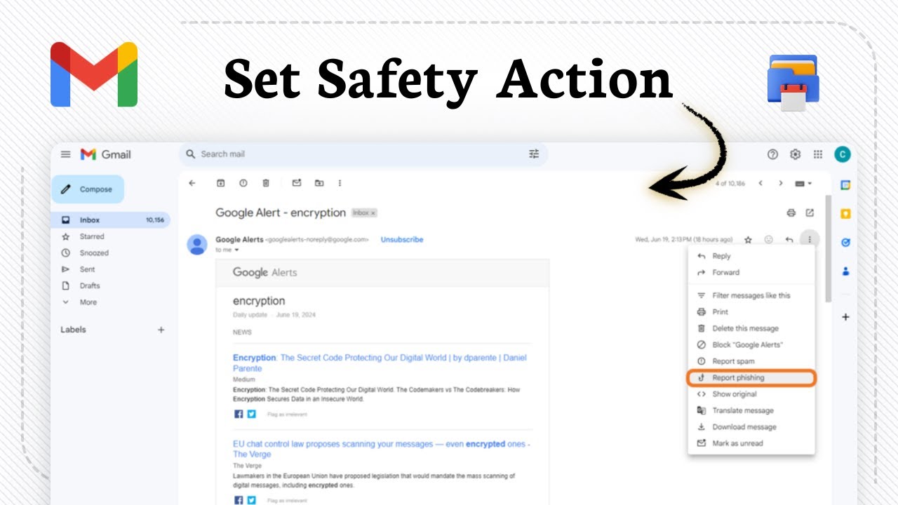 How to report phishing in Gmail (Fraud Alert)