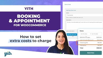 How to set extra costs to charge - YITH Booking and Appointment for WooCommerce