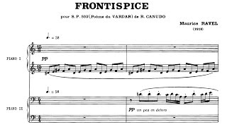 Maurice Ravel - Frontispice (1918)