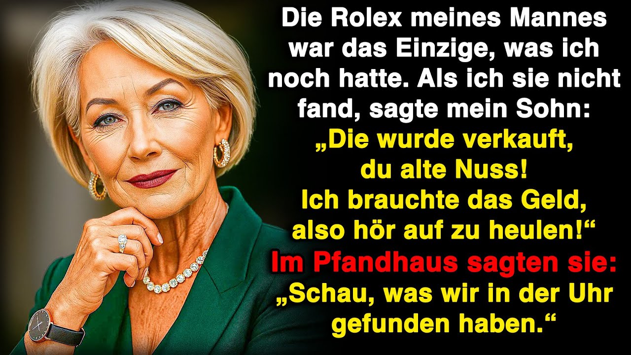 Er verkaufte die Rolex meines toten Mannes für seine Luxusreise! Der Pfandleiher rief an. was in der