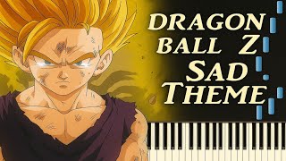 Dragon Ball Z - Sad Theme Piano Tutorial Synthesia