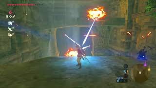 BOTW - Parrying 6 Guardians at The Forgotten Temple