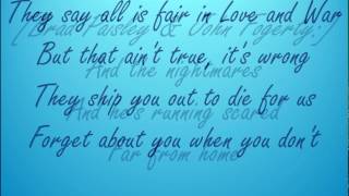 Video thumbnail of "Love and War -Brad Paisley~country song with lyrics"