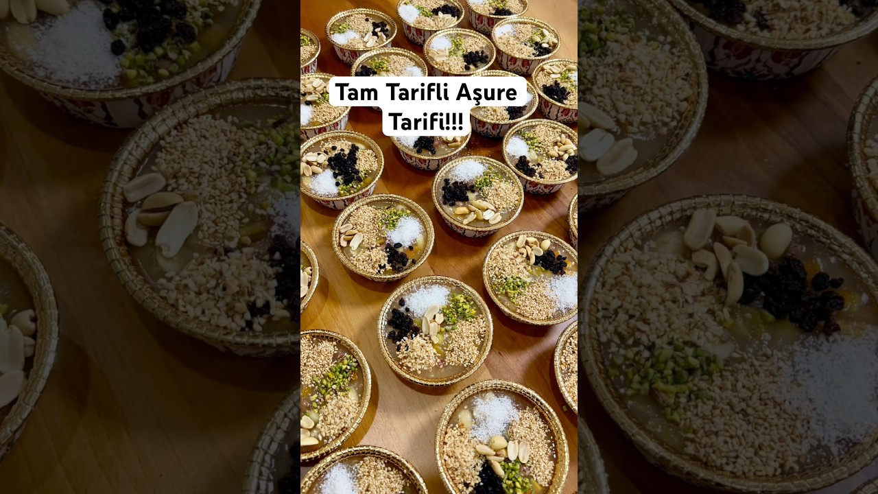 Tam Tarifli Aşure Tarifi ☺️ #aşure #muharremayı #tatlı #sweet #keşfet #tarif #yemektarifleri #food
