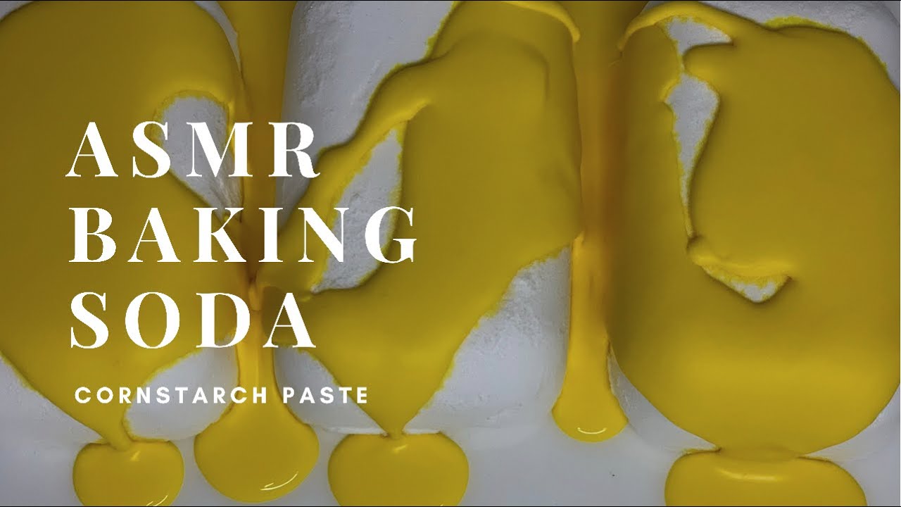 ASMR Baking Soda + Cornstarch Paste YouTube
