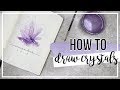 BULLET JOURNAL NOVEMBER | How to draw crystals