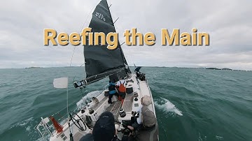 Reefing the Mainsail in the Yacht Race