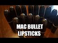 MAC BULLET LIPSTICK COLLECTION SWATCHES