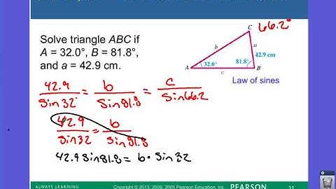 7.1 Oblique Triangles and the Law of Sines Part 1