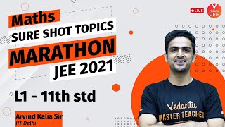 Sure Shot Topics MARATHON for JEE 2021 - L1 | Important Topics for JEE Mains Maths | Vedantu JEE