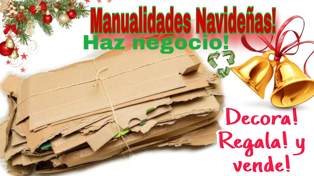10 Manualidades para hacer esta navidad con CARTÓN RECICLADO FACILES // DIY MERRY CHRISTMAS