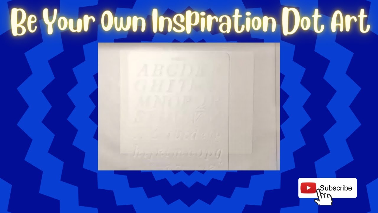Be Your Own Inspiration Dot Art YouTube