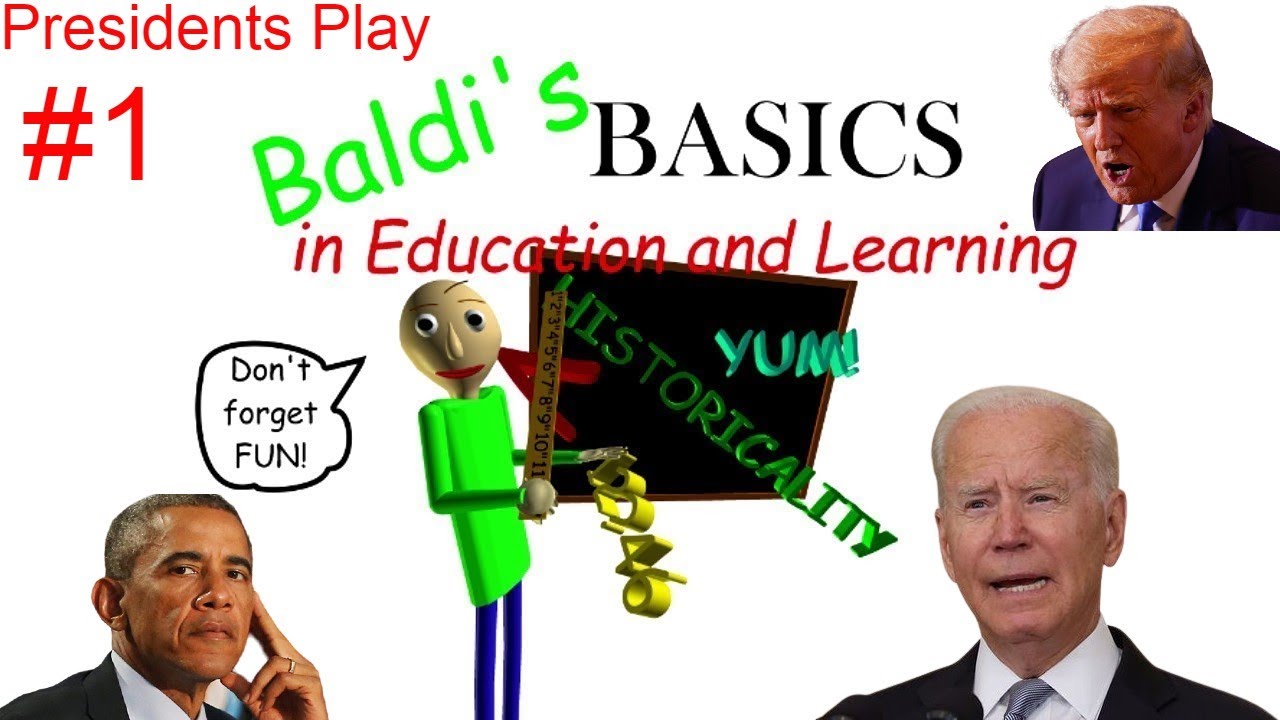 ДЖО УЧИТСЯ | Президенты играют в Baldis Basics #1