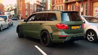 Brabus Mercedes Benz GL B63S 700 Widestar BiTurbo in green matt - sound, revs !