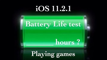 iPhone 5s -  iOS 11.2.1 battery life test playing games (the results is shocking me 😱)
