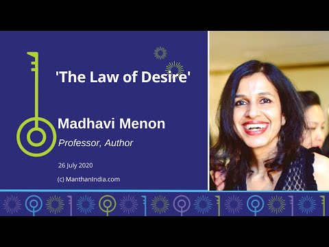 LAW OF DESIRE: Madhavi Menon at Manthan [Subtitles in Hindi & Telugu]