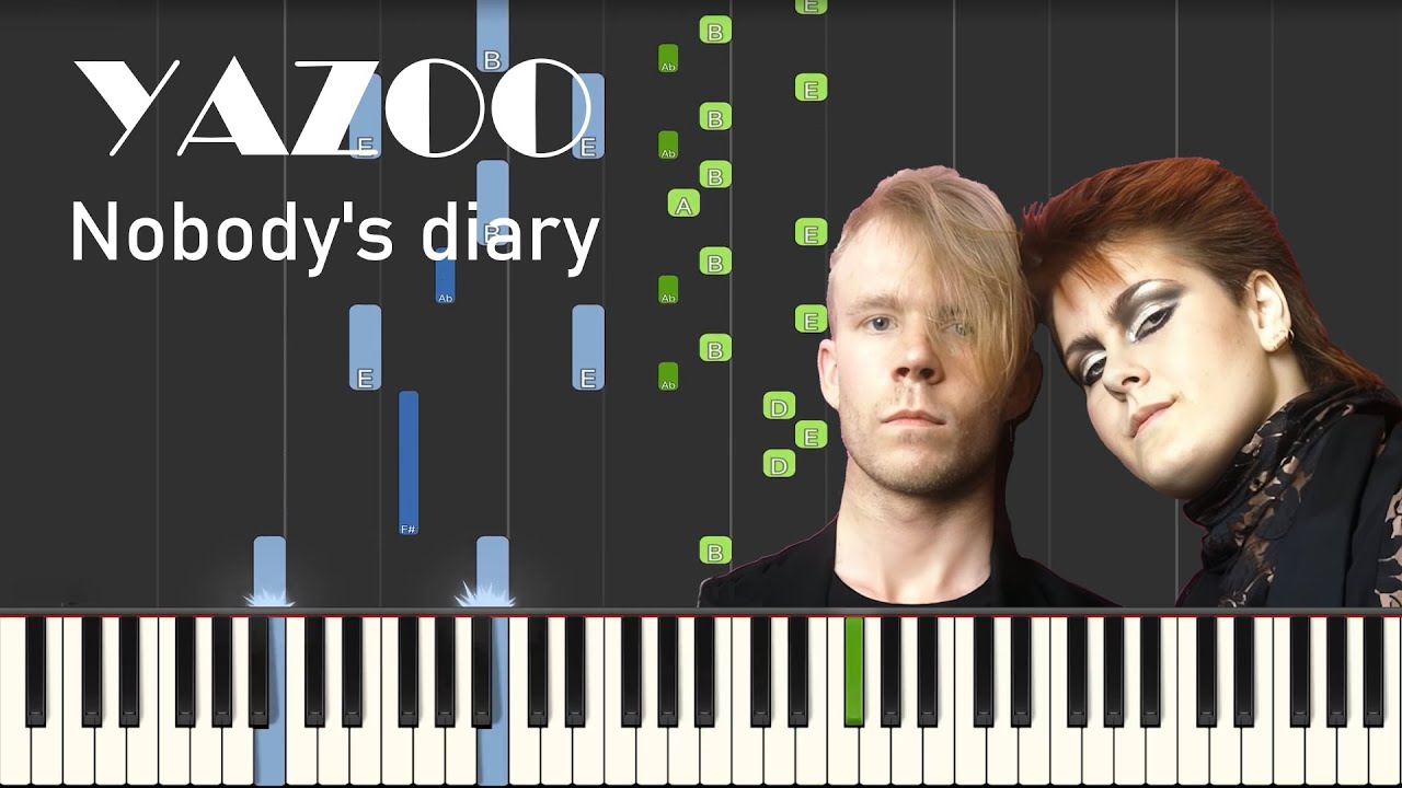 Yazoo - Nobody's diary - piano tutorial