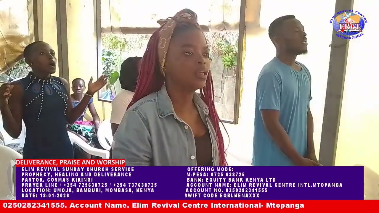 Elim Revival Church Service 18-01-2026 Prophecy, Healing and Deliverance with Pst. Cosmas Kiringi