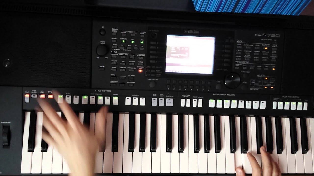 Noce Nad Jeziorem Dance Cover Yamaha Psr S750 Youtube