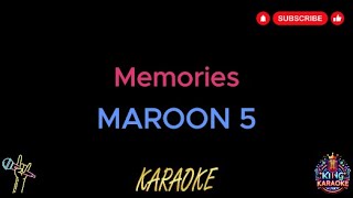 Maroon 5 - Memories (Karaoke Version)