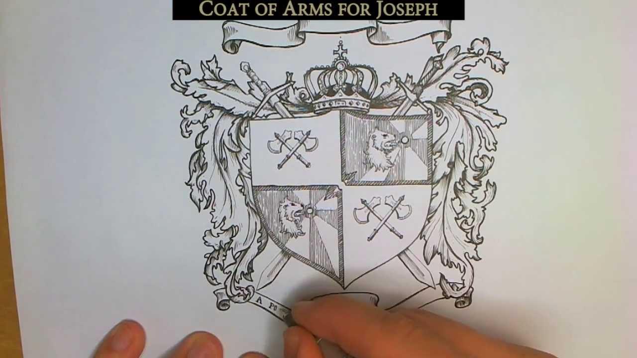 How To Draw A Coat Of Arms Easy ~ Detailed Sponsored | Bodycowasung