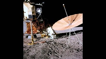 "Apollo 12 EVA-1 Lunar Surface Experiments Deployment"