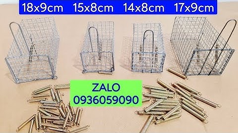 Lồng bẫy chuột đường mòn. Lồng bẫy chuột đồng. Lò xo chuột đồng. Lò xo bẫy cống nhum. Bán bẫy chuột.