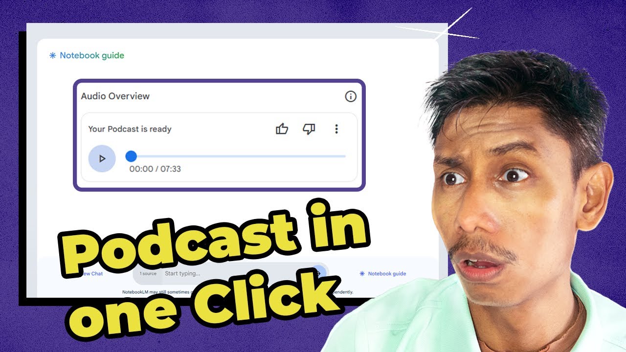 How to create a Podcast with AI NotebookLM? - YouTube
