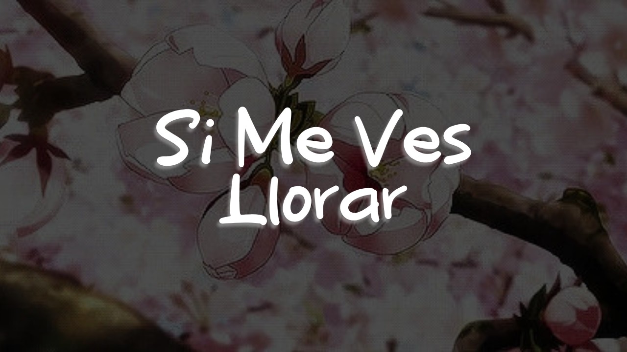 Cristian Castro - Si Me Ves Llorar (Letra)