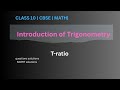 Introduction of Trigonometry t-ratio part-2