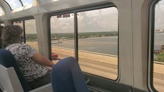 Amtrak crossing the Huey P. Long Bridge