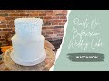 Wedding cake with pearl detail