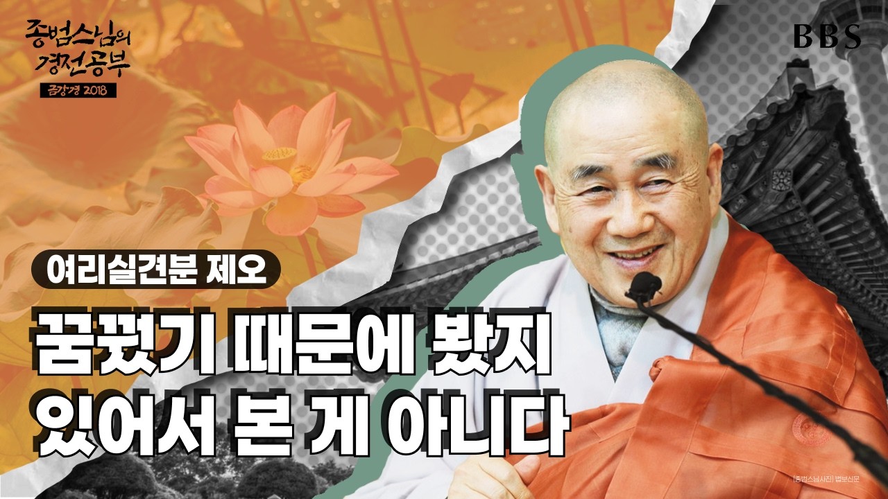 [#종범스님] 여리실견분 : 보살의 발심과 수행의 의미 #종범스님경전공부 #금강경