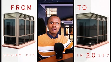 Change your archicad custom corner window from frame junction to glass in 20 seconds #Shorts