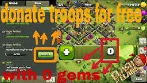 (FULLY EXPLAINED!) How to donate free troops without, elixir, dark elixir and gems!!