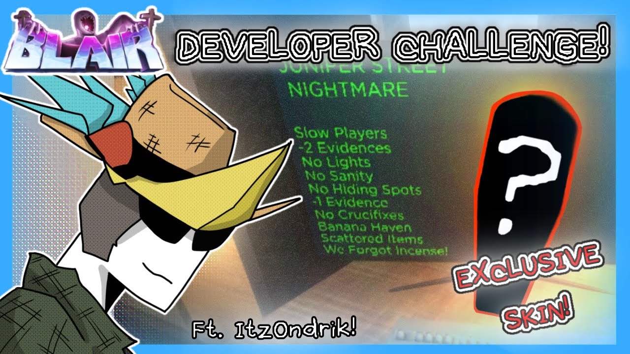 Hyperactive Challenge Blair Roblox BLAIR: DEVELOPER’S Challenge? Exclusive skin! - YouTube