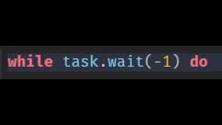 What happens when you use a negative number for task.wait():