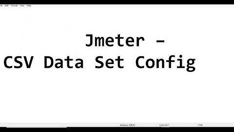 Performance Testing Expert - Jmeter - CSV Data Set Config