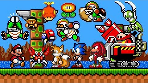 Super Mario Epic Adventure (SMBX 1.4.5) Level: Green Hill Zone. ᴴᴰ