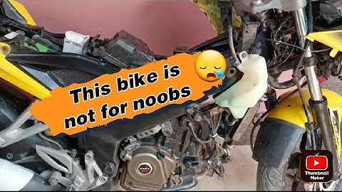 pulsar rs 200 roll over sensor replacement & radiator cleaning