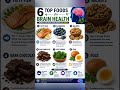 Top 6 Foods for Brain Health 🧠 | Best Foods to Boost Memory &amp; Focus