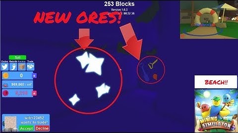 NEW MINING SIMULATOR UPDATE!!! (New Ores!) - New Beach Update in Mining Simulator