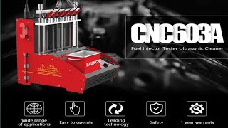 Launch CNC 603 A Injector Tester & Cleaner machine/ test 6 cylinder / Urdu and Hindi