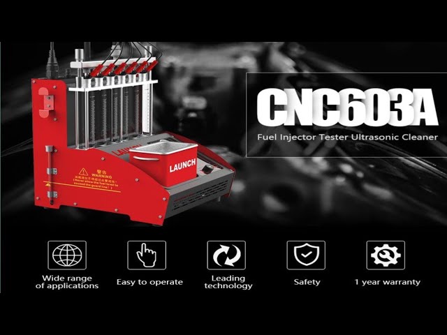 Limpia Inyectores GDI Launch CNC605A ultrasonido 6 cilindros