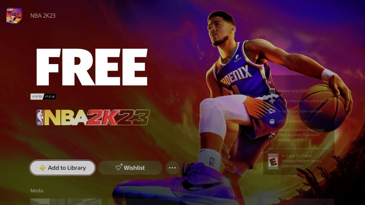 How to get NBA 2K23 for FREE on PS5 PS4 PS Plus