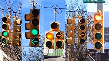 LED Left Turn Flashing Yellow Doghouse Right Arrow Traffic Lights | N Main St & Depot St